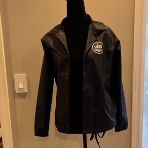 Vans Kids Black Windbreaker Jacket